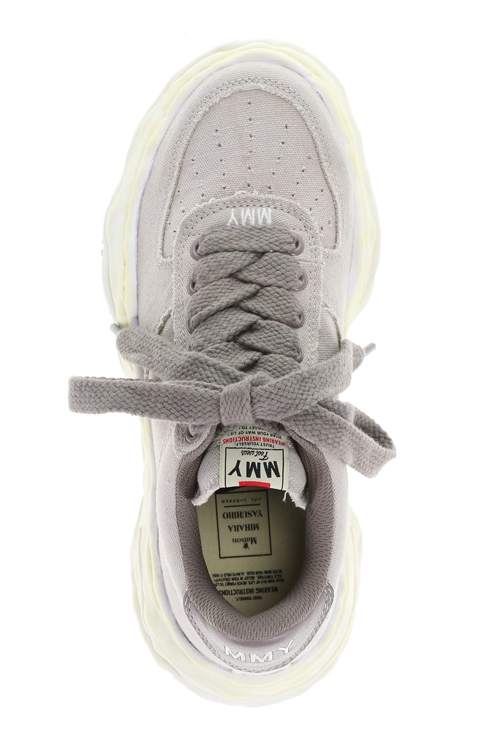 -ウェイン ロー- オリジナルソール ウォッシュド キャンバス ロートップ スニーカー Gray