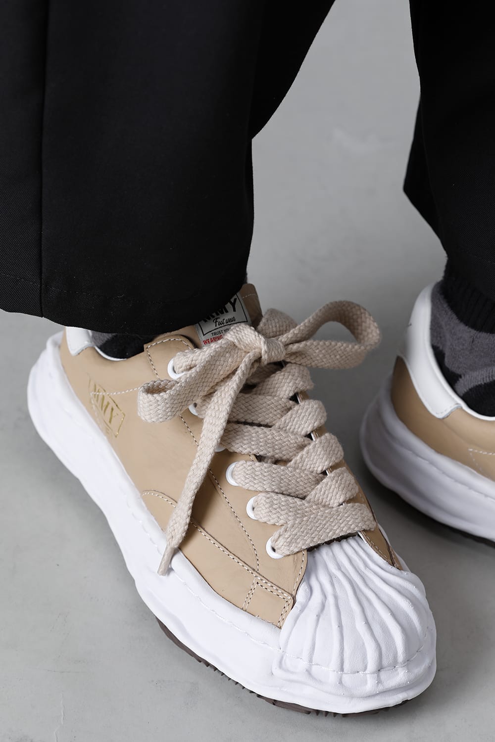 -BLAKEY Low- Original STC sole paper like leather Low-Top sneakers Beige