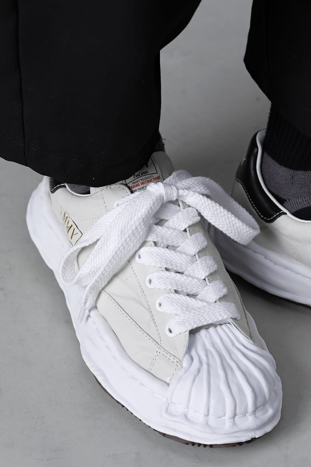 -BLAKEY Low- Original STC sole paper like leather Low-Top sneakers White