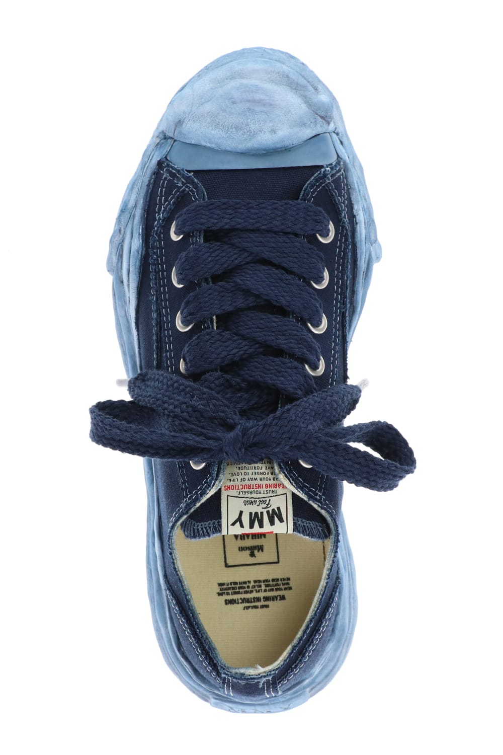-ハンク ロー- オリジナルソール オーバーダイ キャンバス ロートップ スニーカー Navy