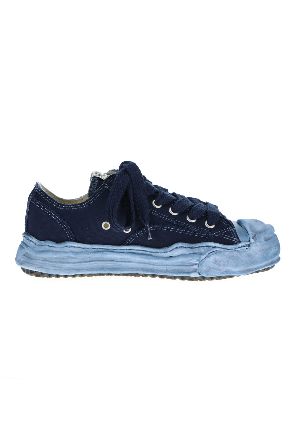 -ハンク ロー- オリジナルソール オーバーダイ キャンバス ロートップ スニーカー Navy