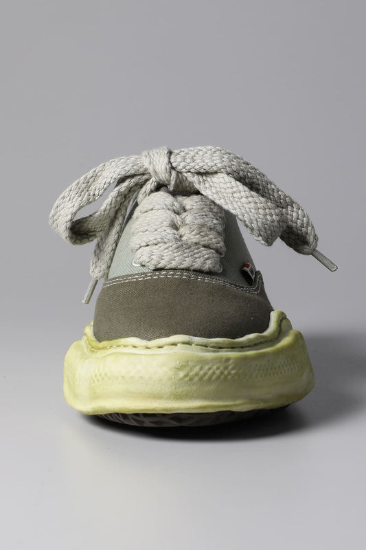 -BAKER- Original sole over-dyed canvas Low-Top sneakers Green