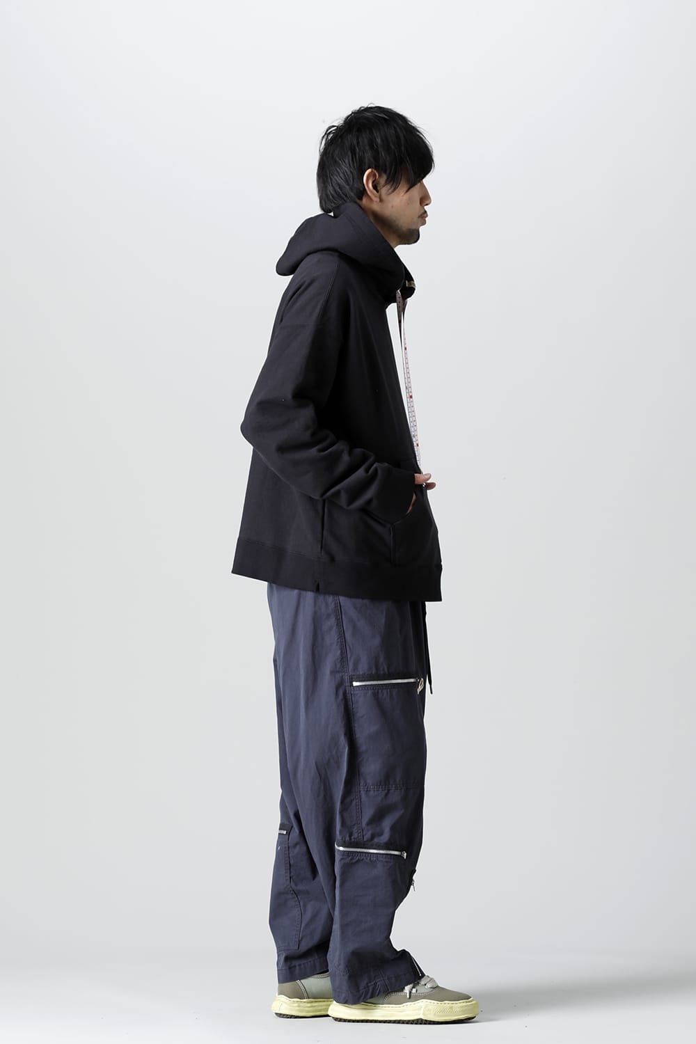 Embroideried hodie Black