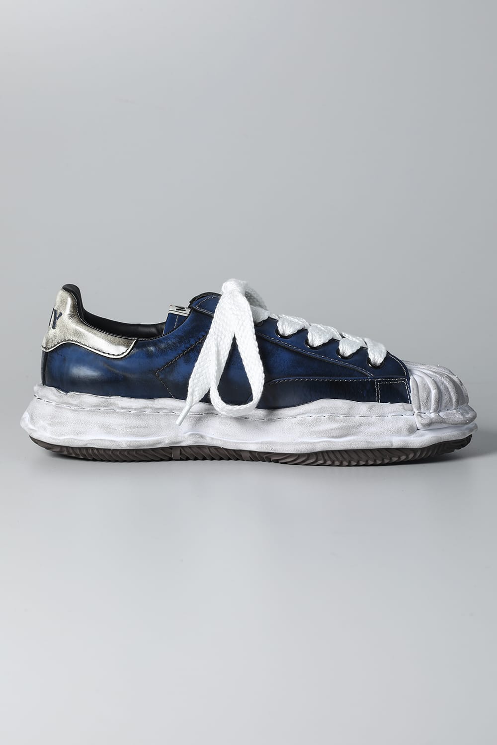 -BLAKEY Low- Brushed patent leather Low-top sneakers  Blue