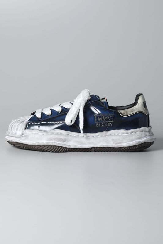 -BLAKEY Low- Brushed patent leather Low-top sneakers  Blue