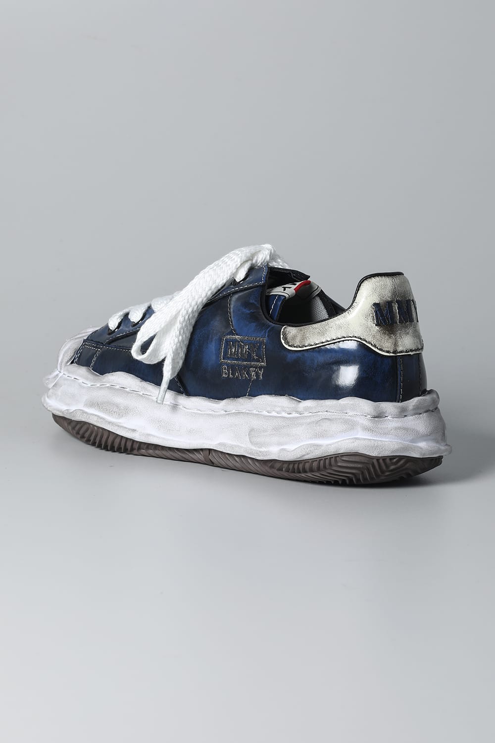-BLAKEY Low- Brushed patent leather Low-top sneakers  Blue