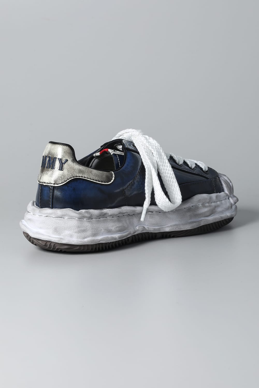 -BLAKEY Low- Brushed patent leather Low-top sneakers  Blue