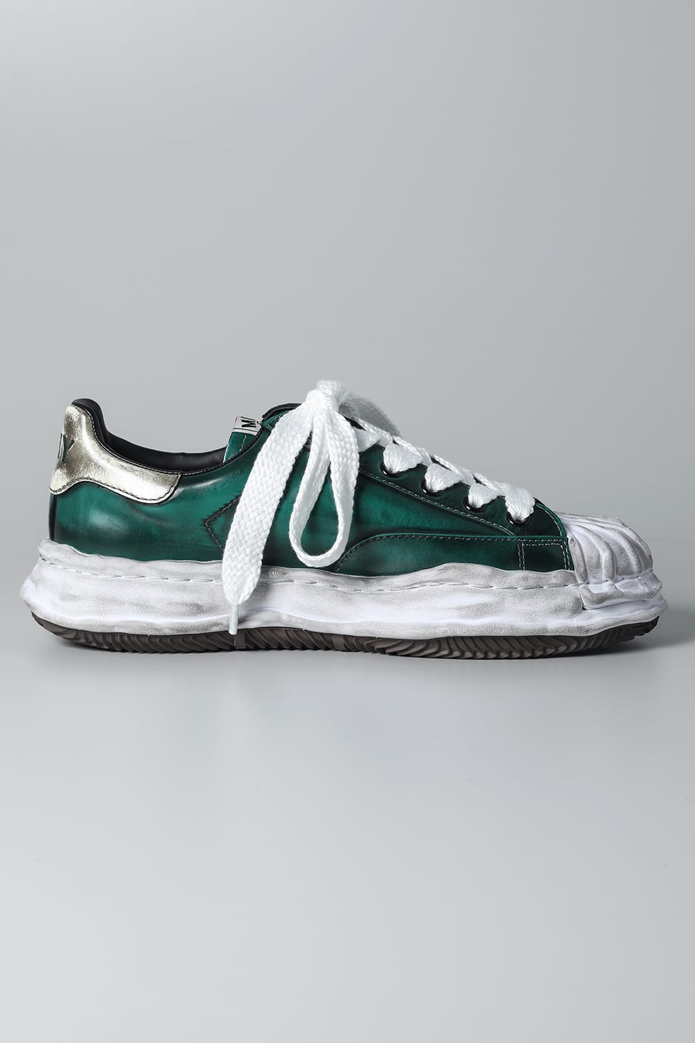 -BLAKEY Low- Brushed patent leather Low-top sneakers  Green