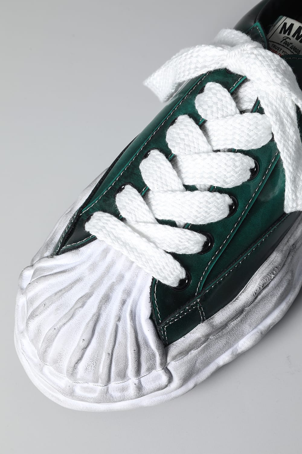 -BLAKEY Low- Brushed patent leather Low-top sneakers  Green