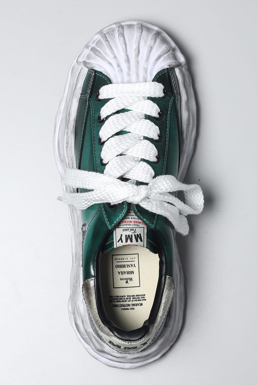 -BLAKEY Low- Brushed patent leather Low-top sneakers  Green