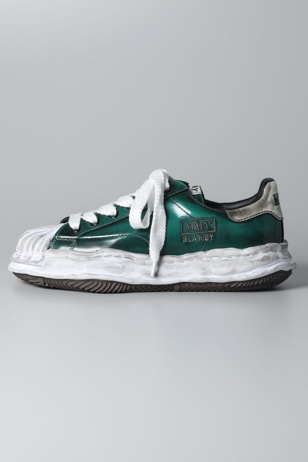 -BLAKEY Low- Brushed patent leather Low-top sneakers  Green