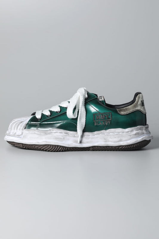 -BLAKEY Low- Brushed patent leather Low-top sneakers  Green
