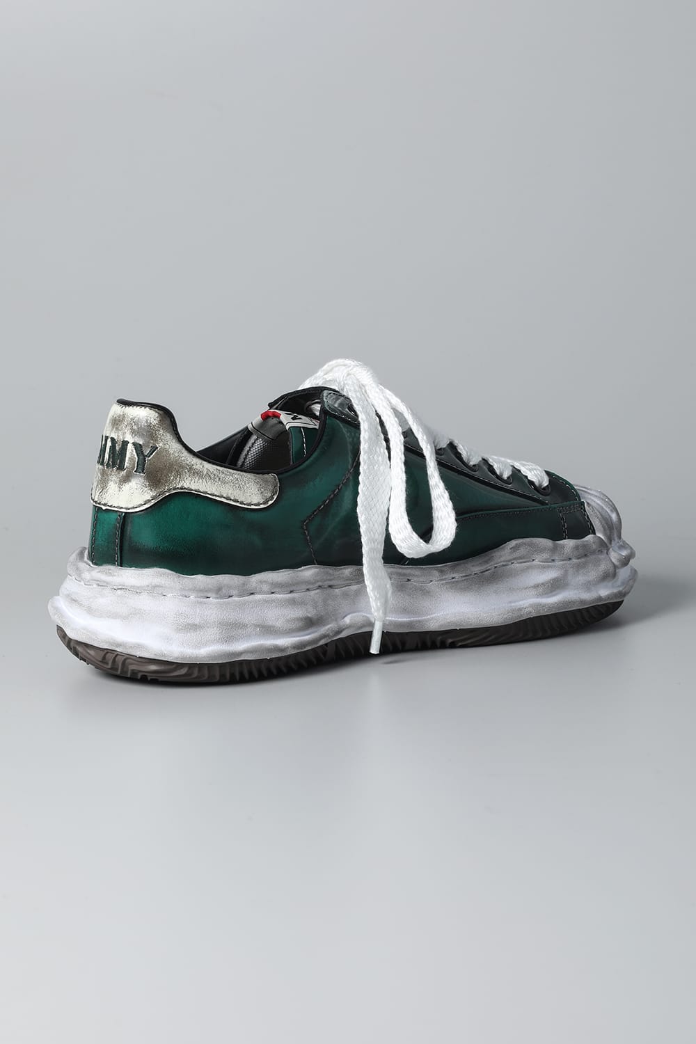 -BLAKEY Low- Brushed patent leather Low-top sneakers  Green