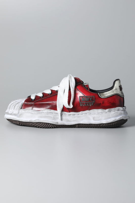 -BLAKEY Low- Brushed patent leather Low-top sneakers  Red