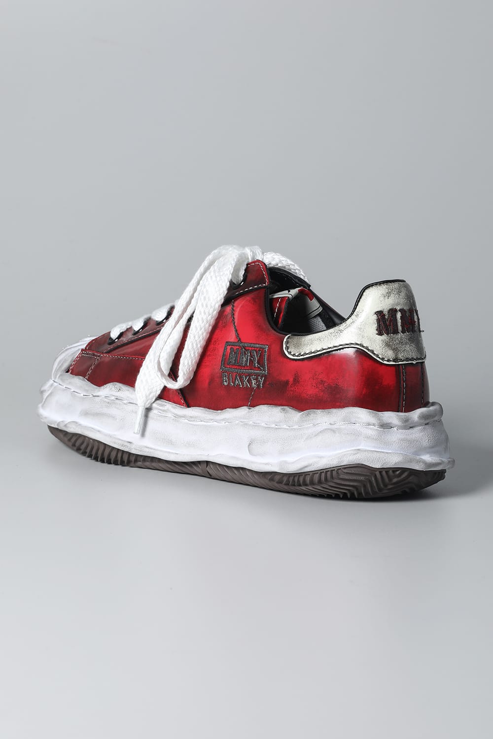 -BLAKEY Low- Brushed patent leather Low-top sneakers  Red