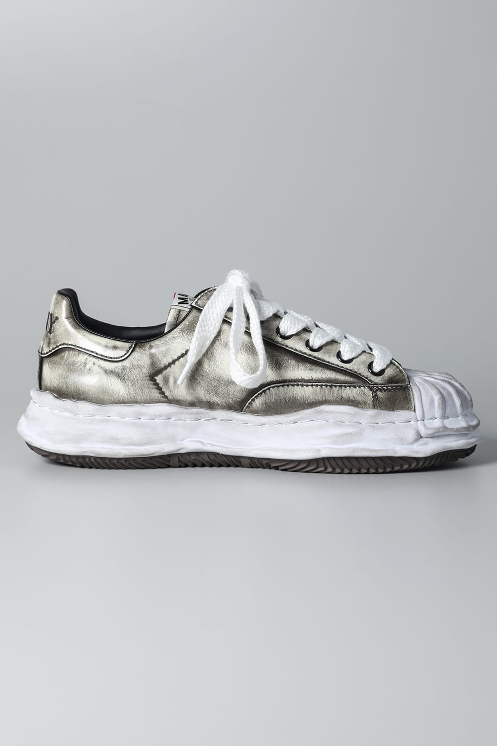 -BLAKEY Low- Brushed patent leather Low-top sneakers  White