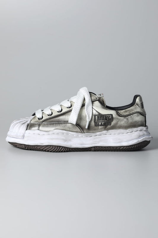 -BLAKEY Low- Brushed patent leather Low-top sneakers  White