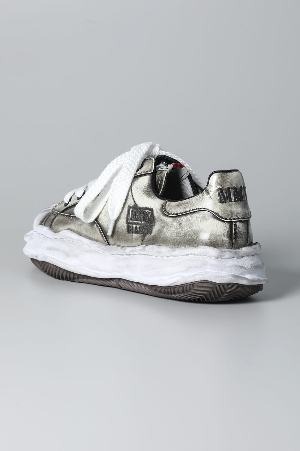 -BLAKEY Low- Brushed patent leather Low-top sneakers  White