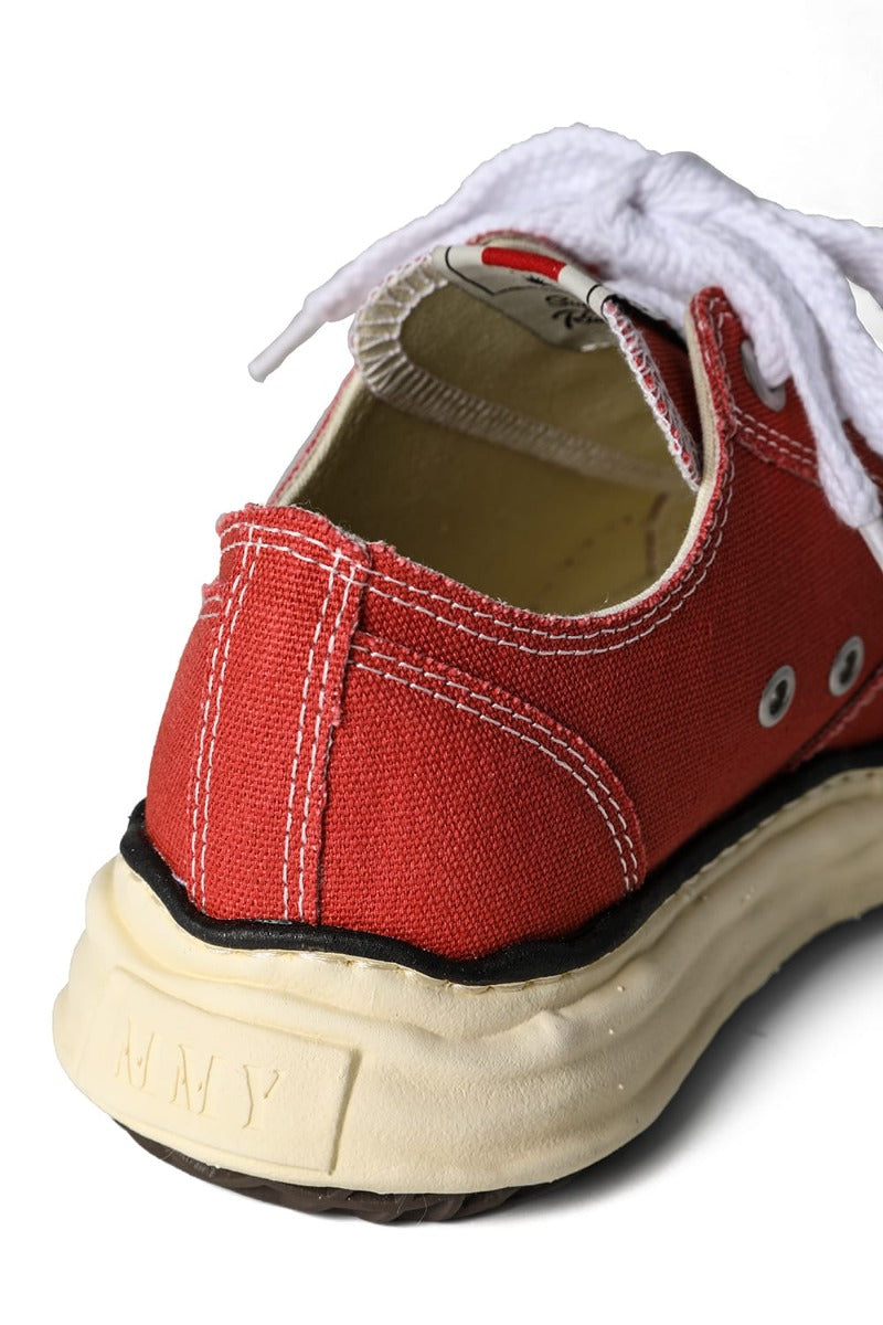 PETERSON canvas Low-cut sneakers Vintage like sole Orange