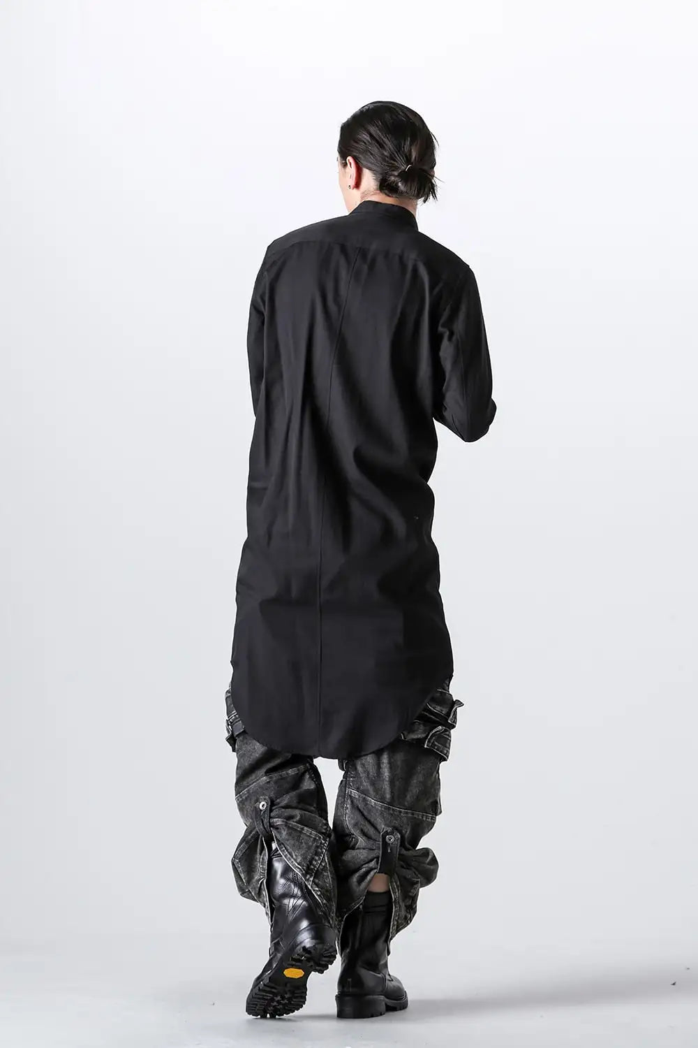 Rayon / Cotton Cloth Regular Collar Long Shirt