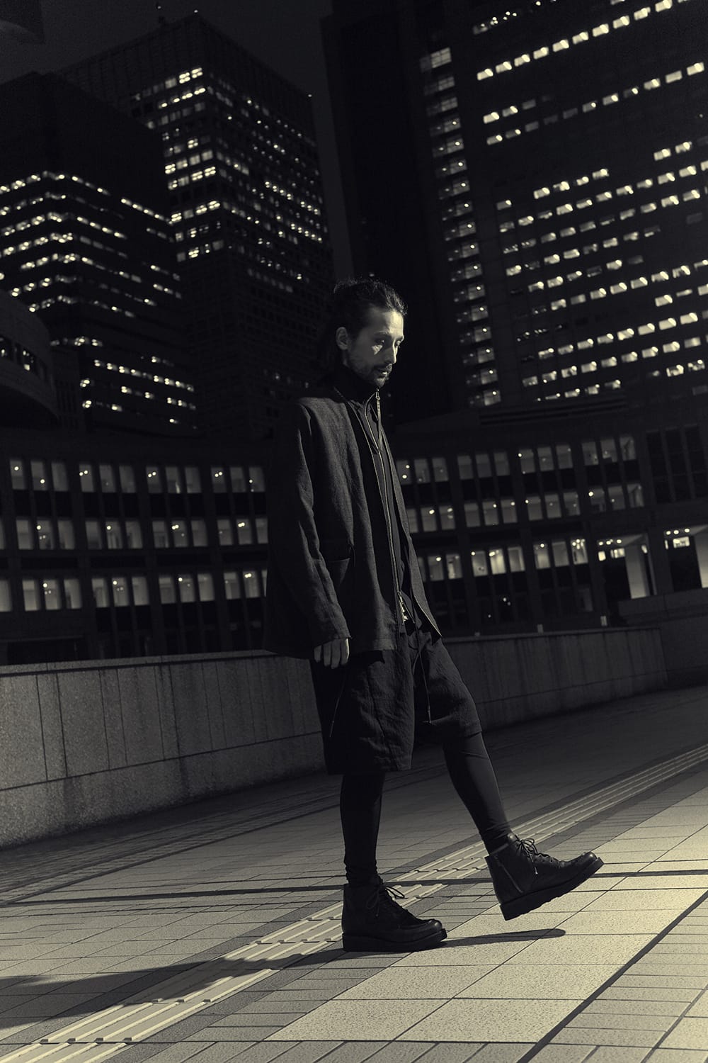 Short pants cotton ramie shrink