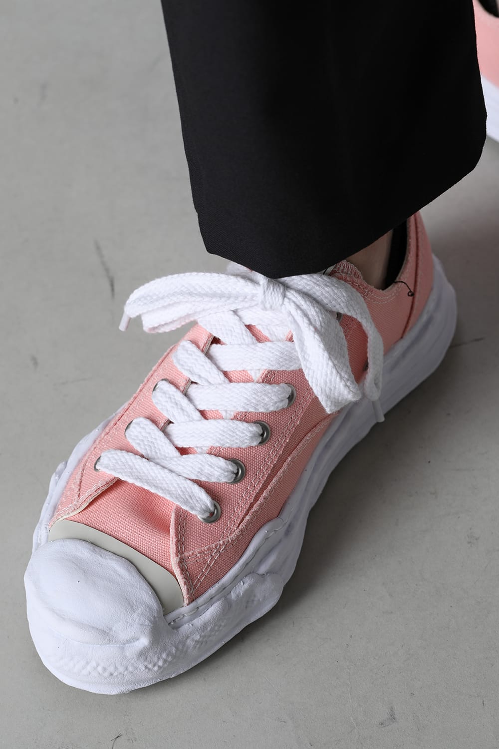 HANK Original sole Toe cap sneaker LOW canvas Pink