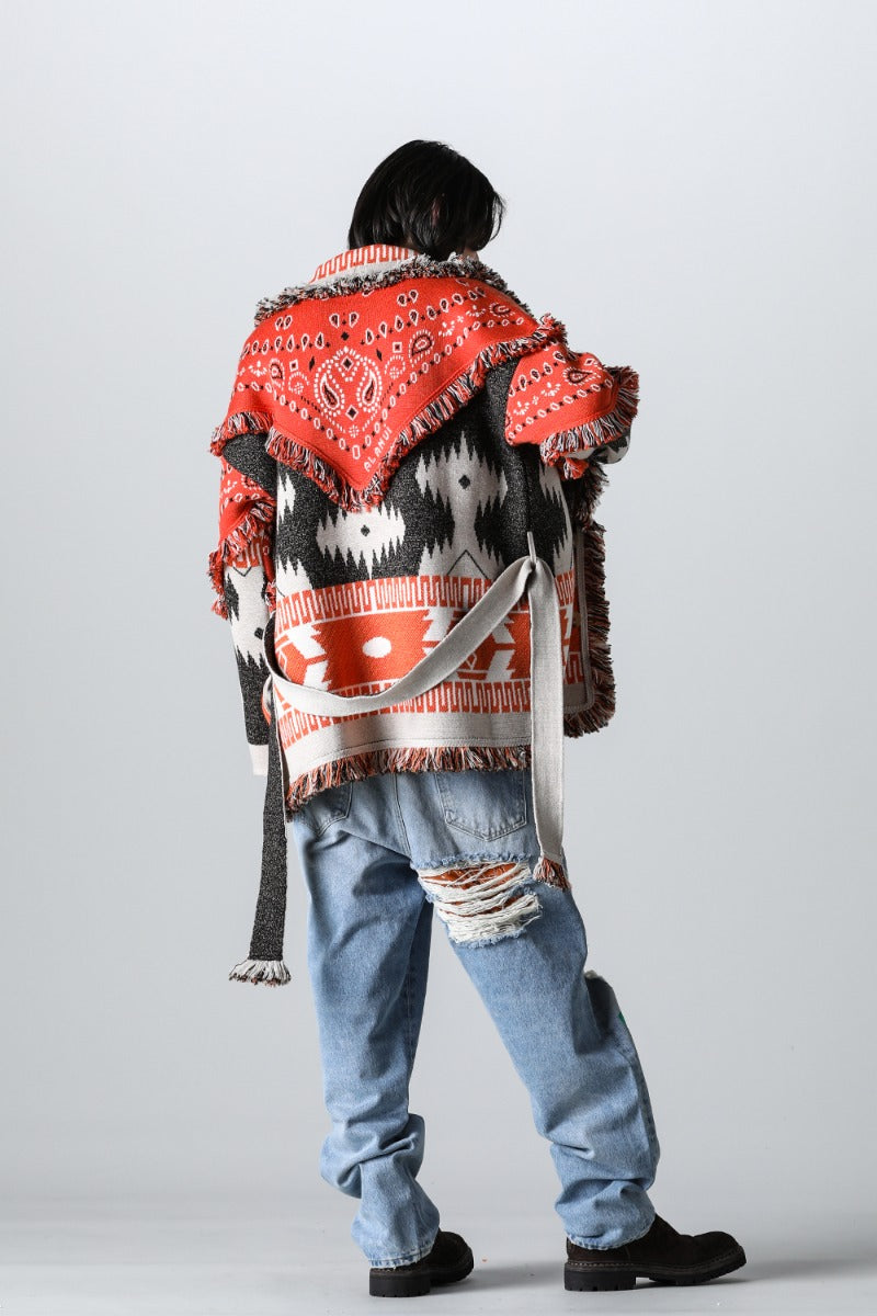 Icon Bandana Patch Jacqrd Cardigan