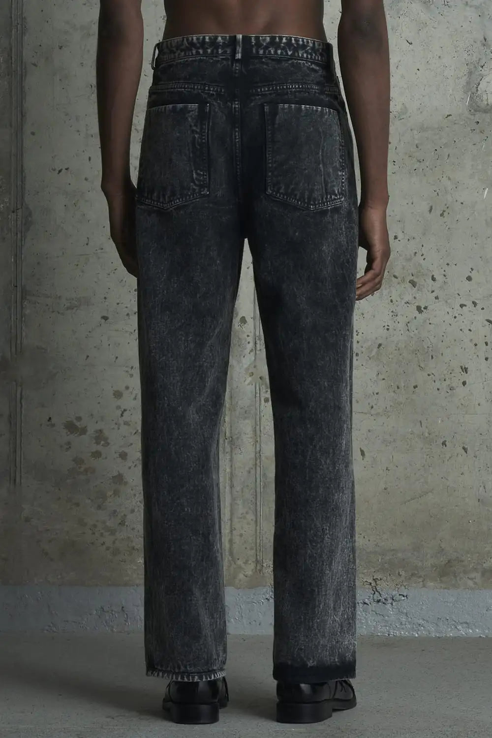 5 Pkt Trousers Powder Discharged Denim