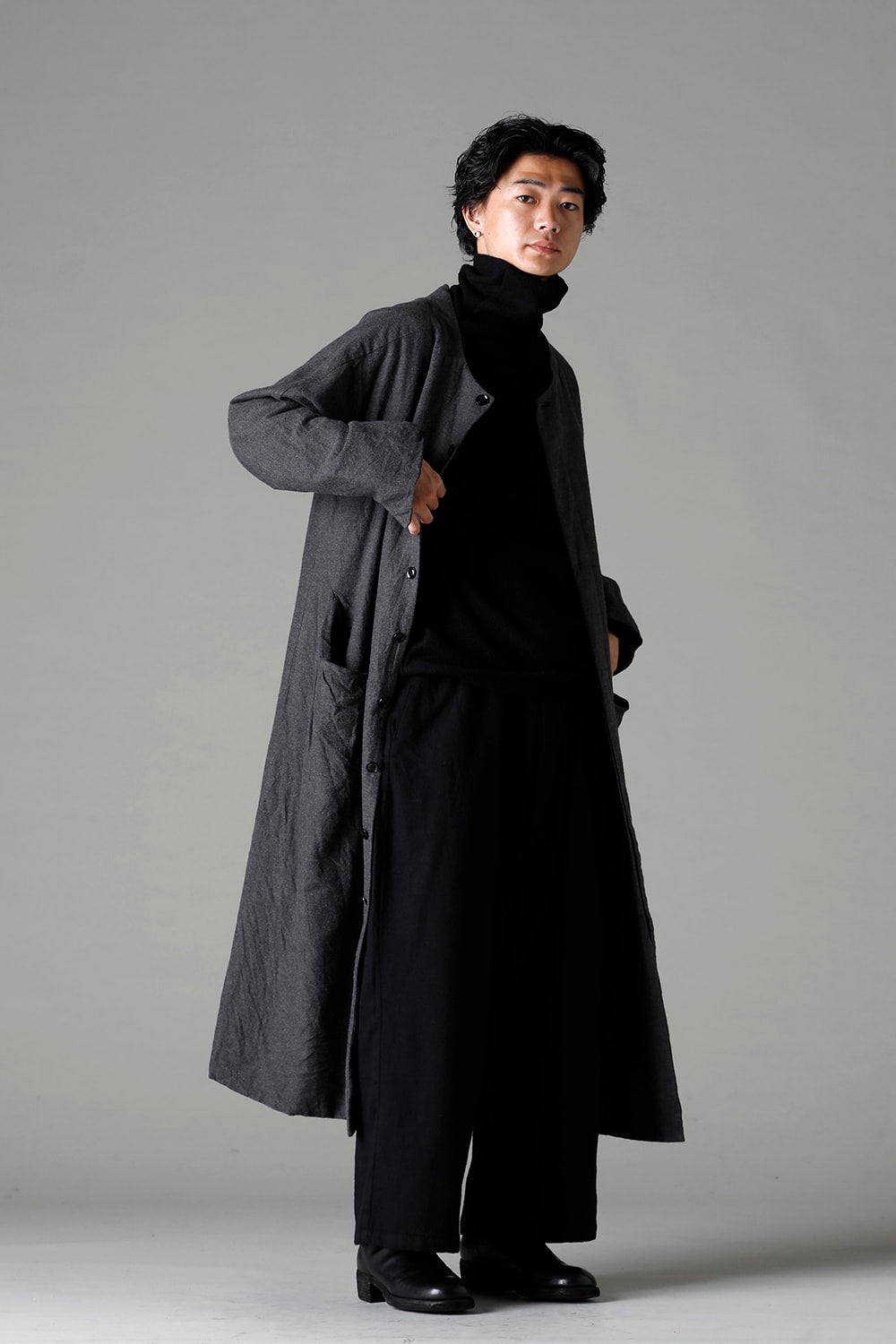 Bretagne pants Long Wool Black