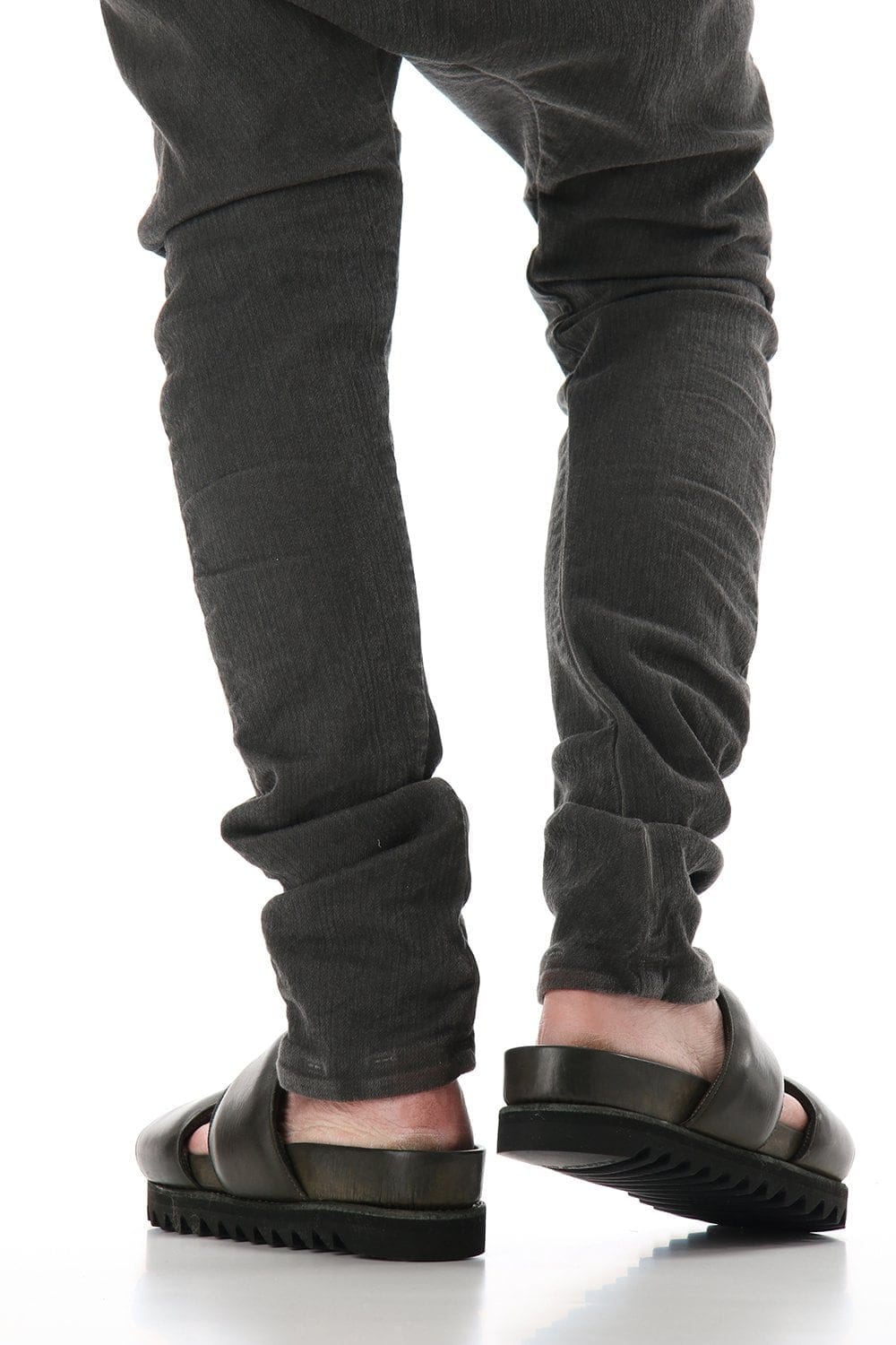 Rubber Sole Sandal - Calf Full Grain - BRK03