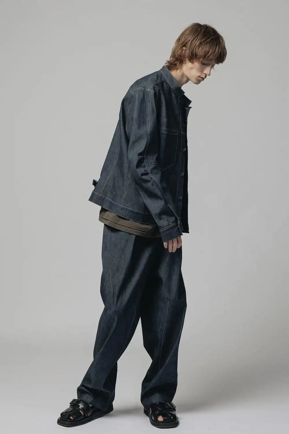 Denim Wide Pants Indigo