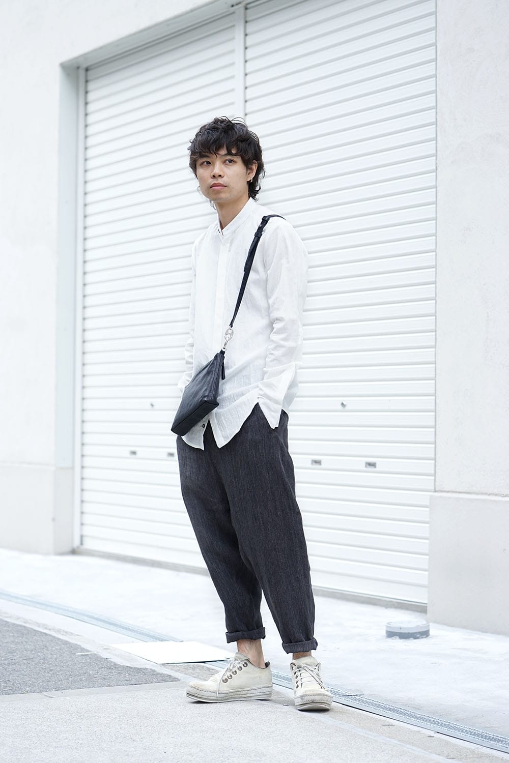 1 Tone Punch Shoulder - Mat Shrink D.Navy