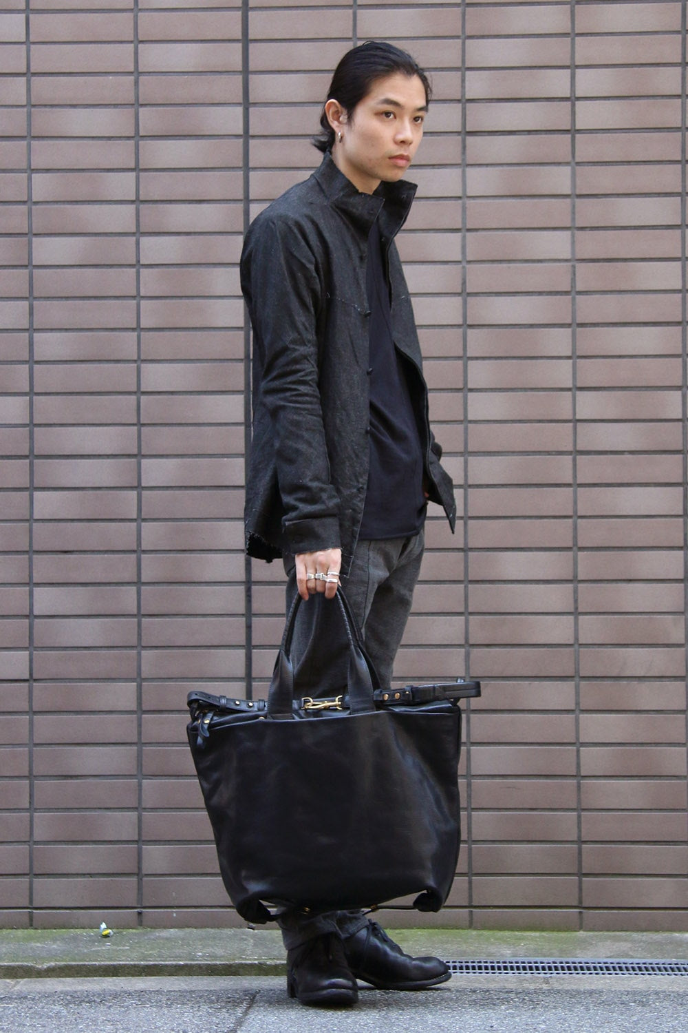 flat tote - oil shrink - cornelian taurus