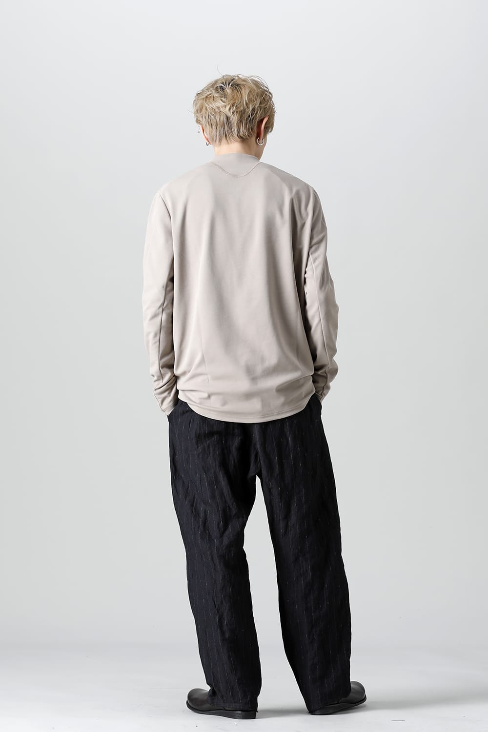 ロングスリーブ ルーズフィット ソフトジャージー ベージュ