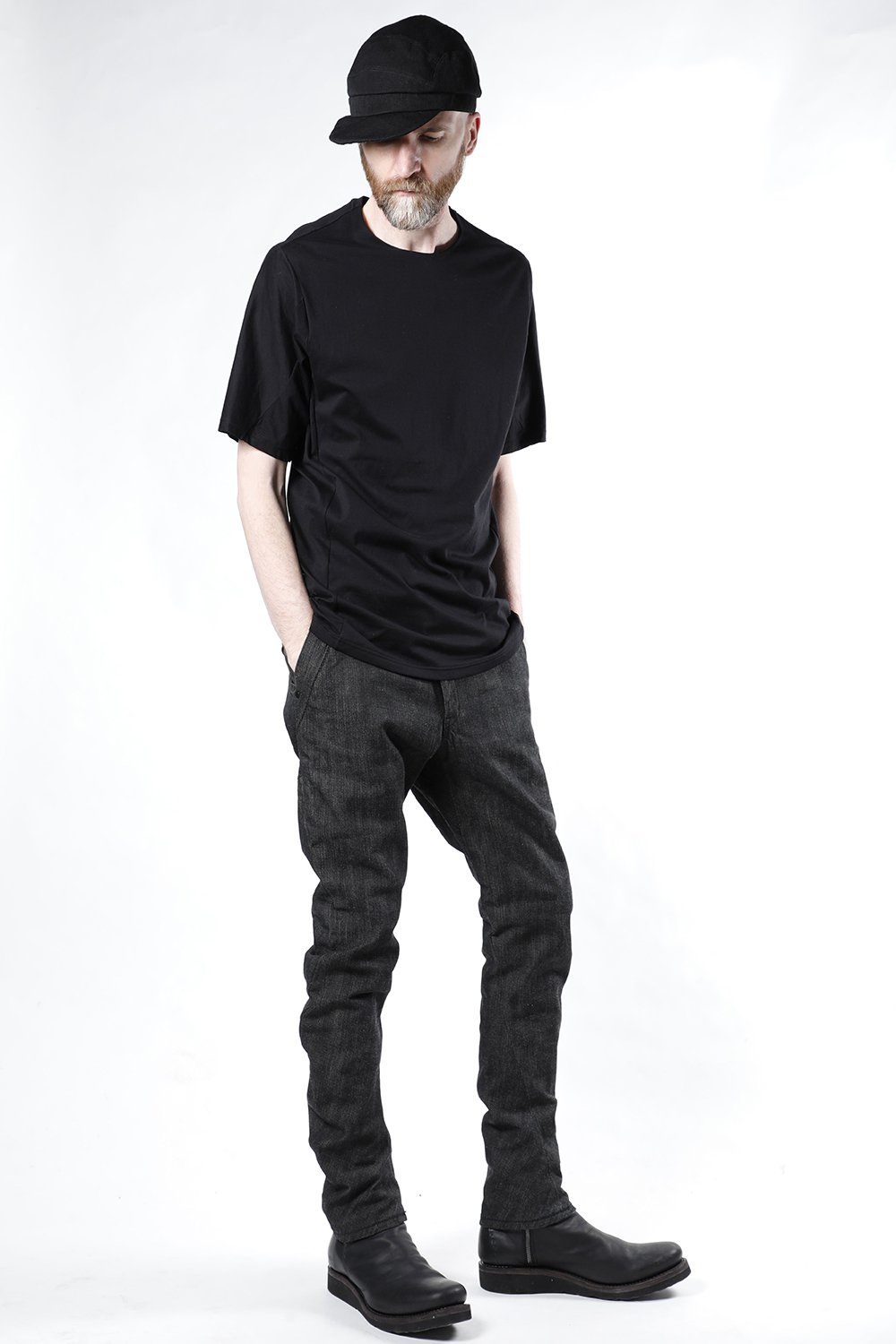 Short sleeve indian cotton jersey ( SUVIN ) Black