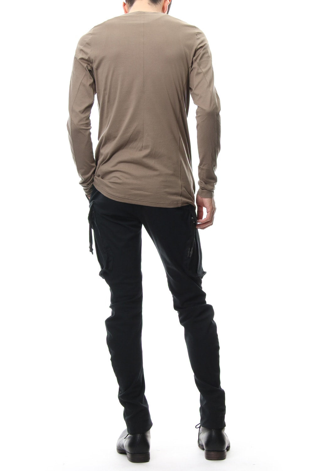 Long sleeve Indian cotton jersey ( SUVIN ) - Desert Gray