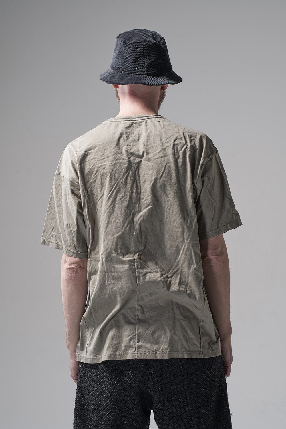 ショートスリーブ 100/3 塩縮加工ジャージー ベージュグレー