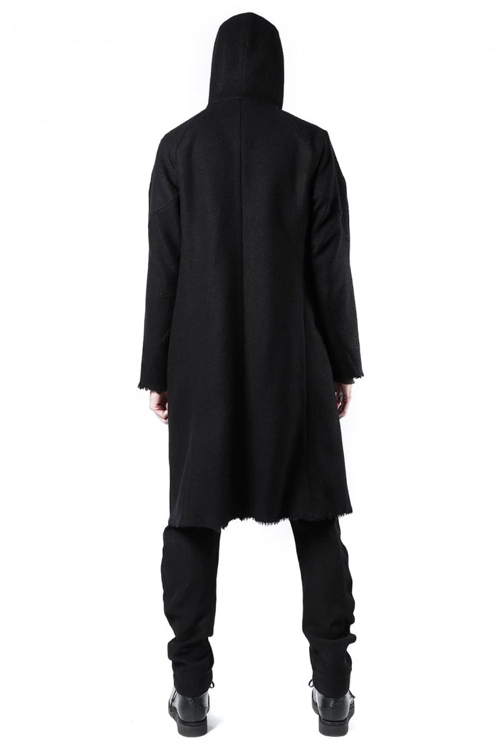 Hood Coat Compressed Wool