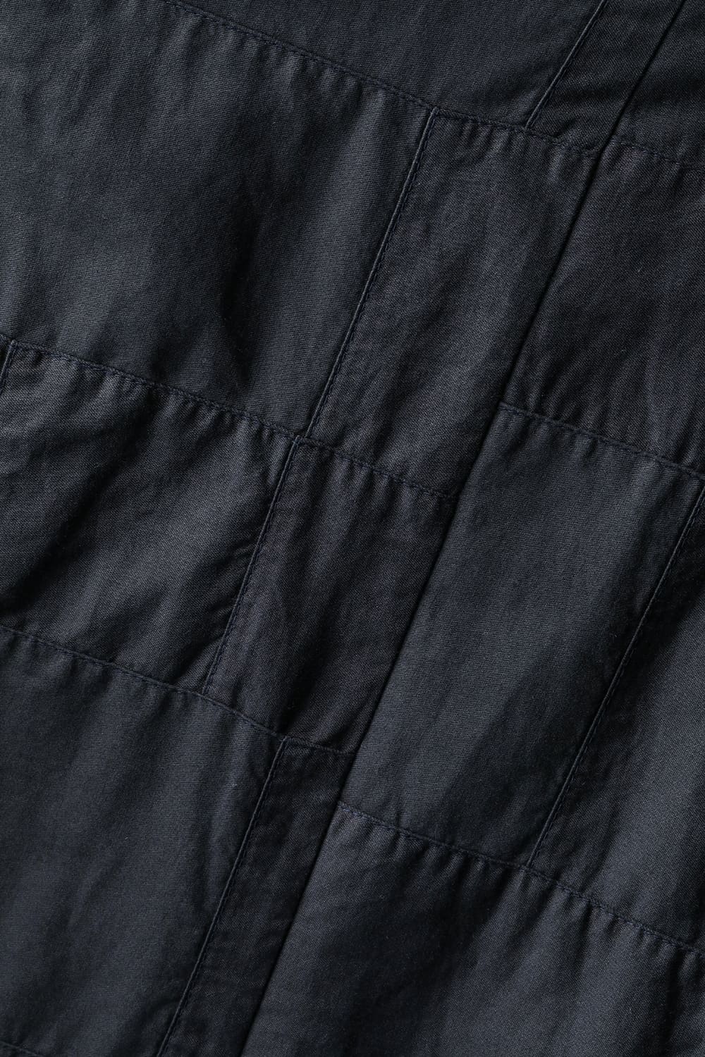 Patchwork Band Collar Shirt