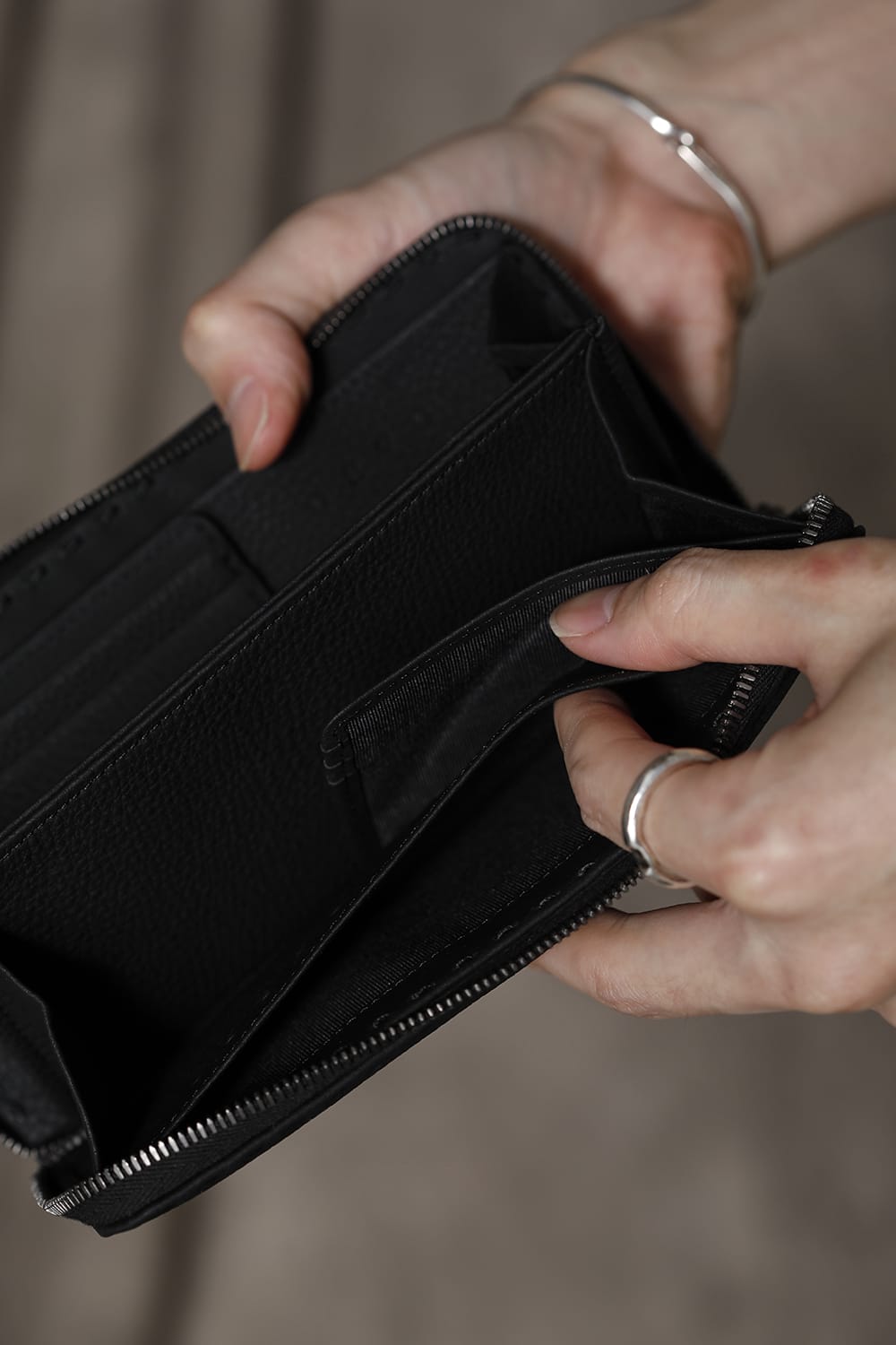 ロング ウォレット デュプイ バブル カーフレザー