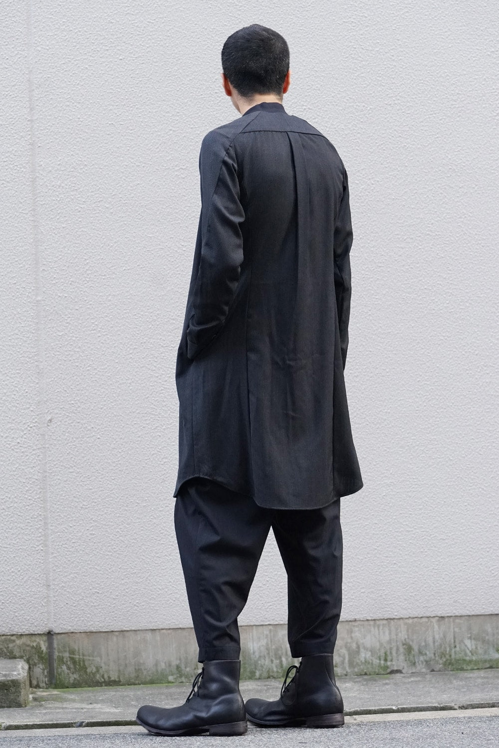 Long Shirt Wool Gabardine