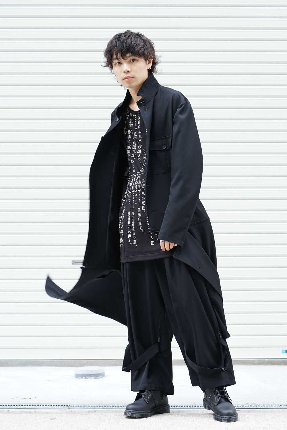 Wrinkled Gabardine Stand fastenerJacket