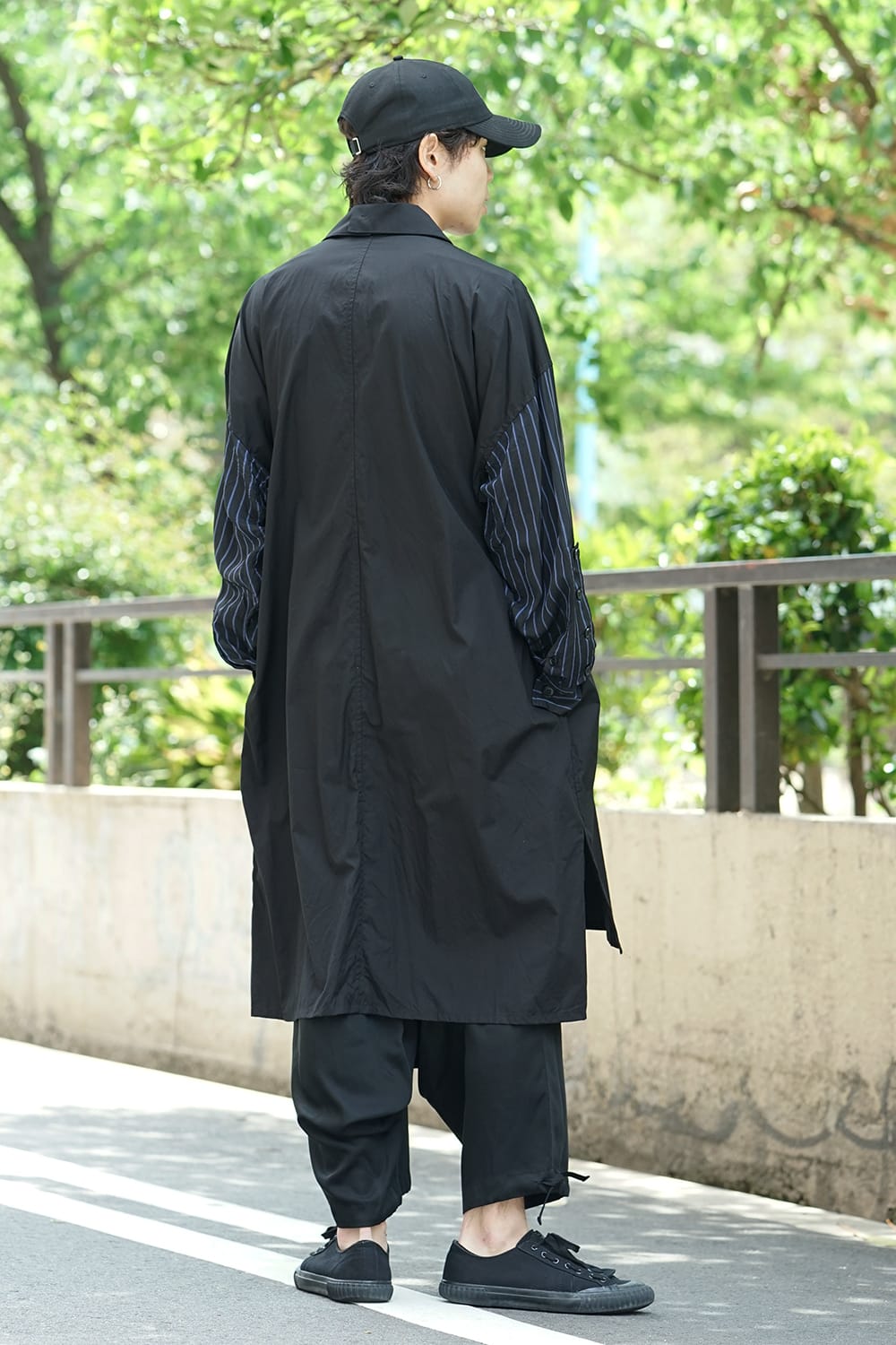 Products dyed Stripe Sleeve Shirts