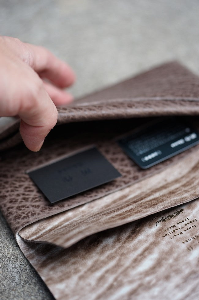 所作 -shosa- Limited Long Wallet Fur Seal BROWN