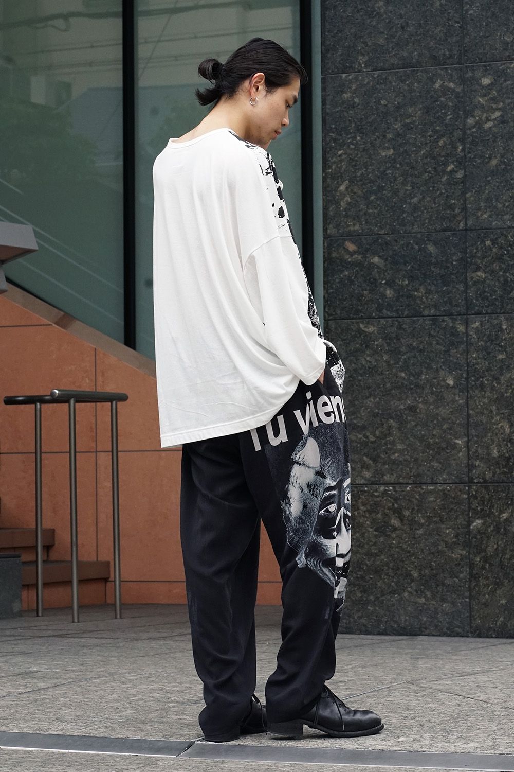 Switch roller print long sleeve T-shirt NV-T55-071