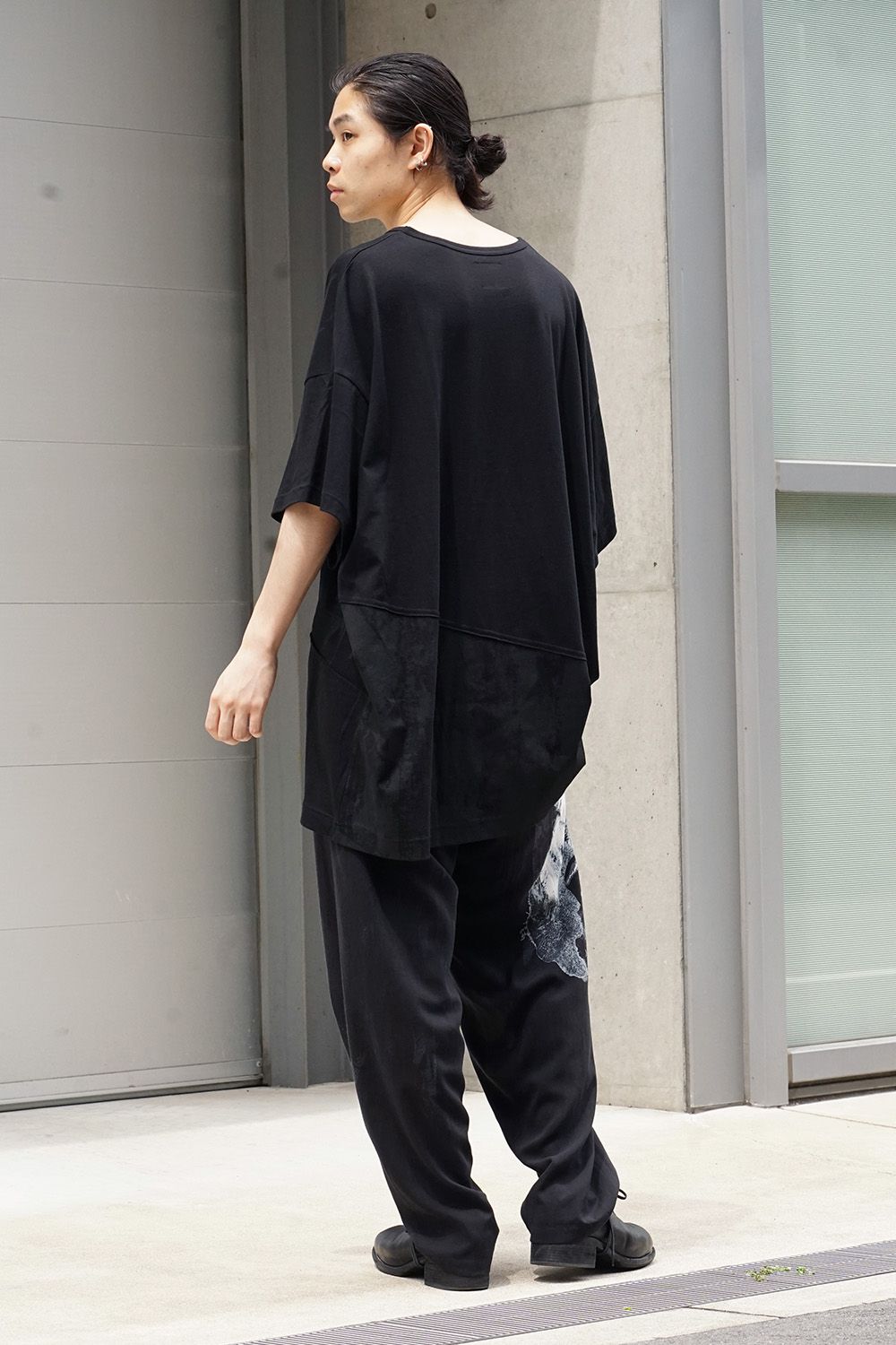 Bias switch roller print T-shirt NV-T54-071