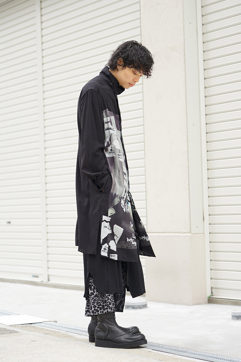 全部やって死ね Print Blouse