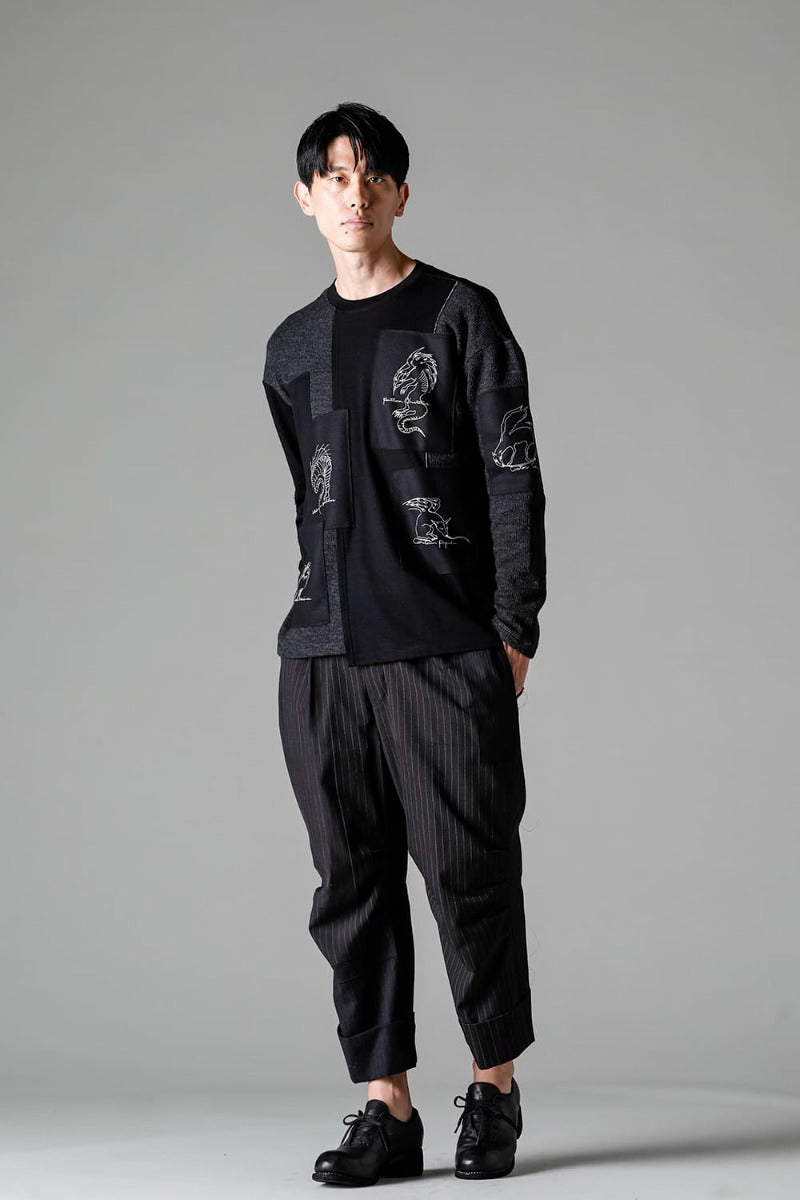 Patched Beasts Sweater