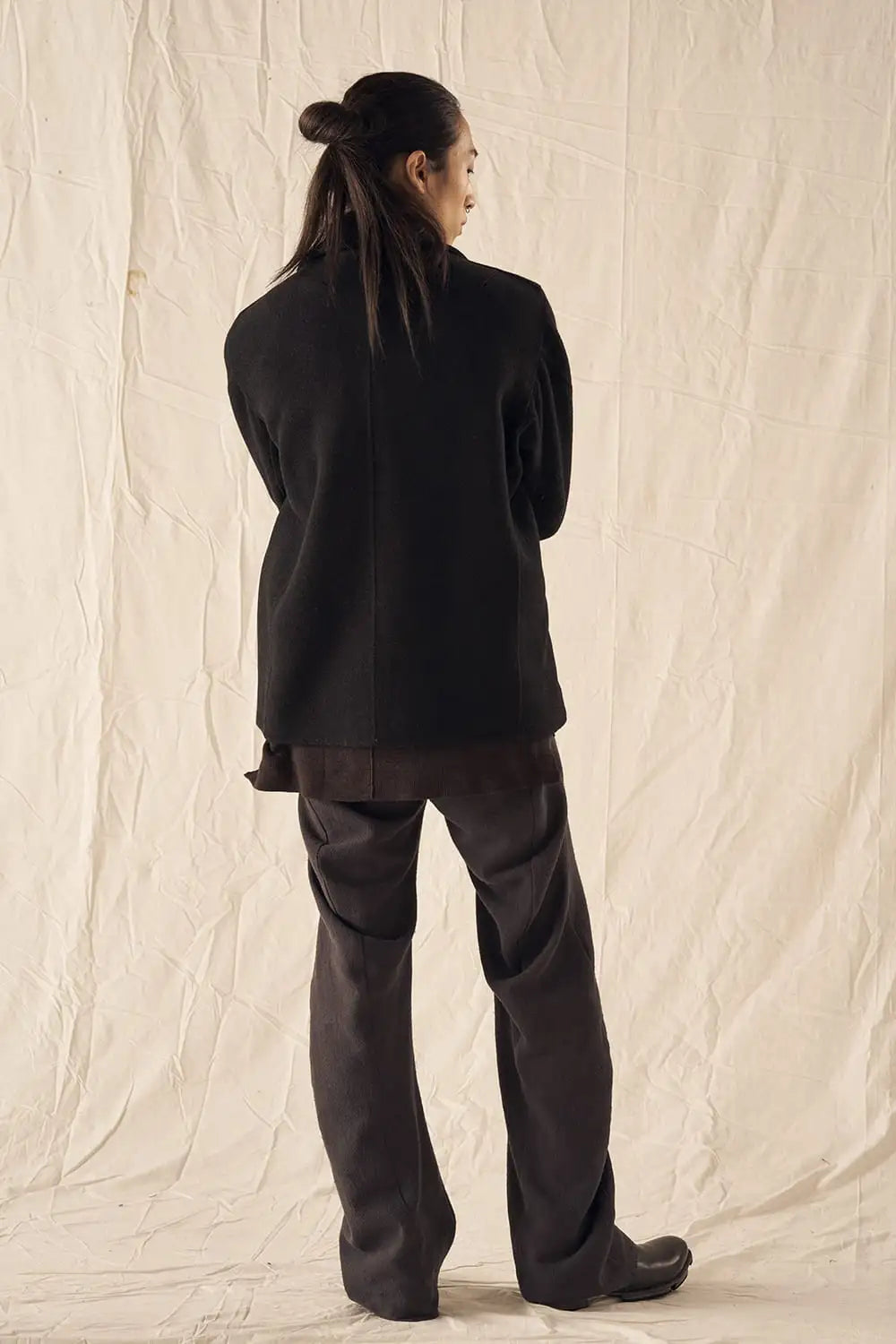 Short Coat hand sewing wool super 120’s / bamboo