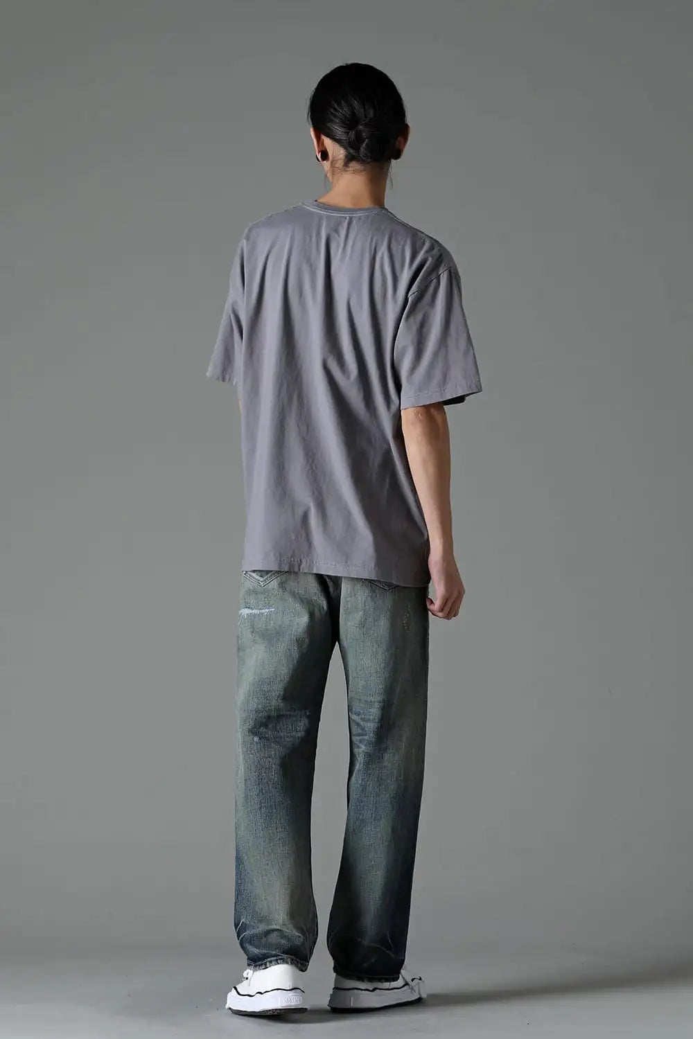NEIGHBORHOOD x Yohji Yamamoto Print Short Sleeve T-Shirt Gray